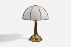 Gabriella Crespi Table Lamp with Brass and Acrylic Italy 1970s - 4766248