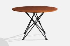 Gastone Rinaldi Dining Table with Wood and Metal Italy 1960s - 4766289