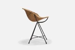 Gastone Rinaldi Stools with Rattan and Lacquered Metal for RIMA Italy 1950s - 4766271