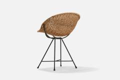 Gastone Rinaldi Stools with Rattan and Lacquered Metal for RIMA Italy 1950s - 4766272