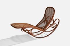 Gebruder Thonet Rocking Chaise with Bentwood and Cane Austria 1900s - 4766295