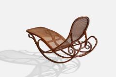 Gebruder Thonet Rocking Chaise with Bentwood and Cane Austria 1900s - 4766298
