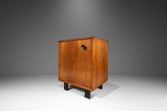 George Nelson Mid Century Modern End Table Cabinet in Walnut by George Nelson - 2933025