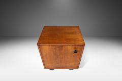 George Nelson Mid Century Modern End Table Cabinet in Walnut by George Nelson - 2933032