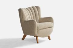 George Nelson Rare Lounge Chair in Fabric USA 1940s - 4766442