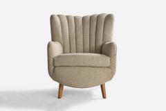 George Nelson Rare Lounge Chair in Fabric USA 1940s - 4766443