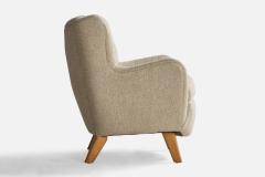 George Nelson Rare Lounge Chair in Fabric USA 1940s - 4766444