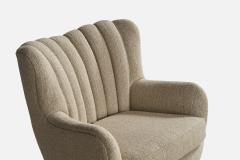 George Nelson Rare Lounge Chair in Fabric USA 1940s - 4766446