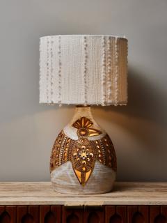 Georges Pelletier Ceramic Table Lamp by Georges Pelletier with Eagle Decor - 2921519
