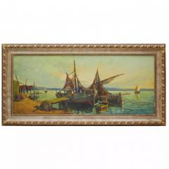 Georgy Alexandrovich Lapshin 1885 1950 Fishing Boats France 1930s - 4781302