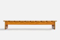 Geraldo de Barros Bench with Wood and Metal Brazil 1970s - 4766490