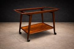 Geraldo de Barros Geraldo de Barros for Unilabor Bar Cart in Rosewood Brazil 1960s Lot 499B - 4624475