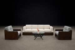 Geraldo de Barros Pair of Armchairs in Hardwood Upholstered Fabric by Geraldo de Barros Lot 73 - 4624687