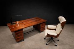 Geraldo de Barros Six Drawer Rosewood Iron Desk by Geraldo de Barros 1950s Lot 460A - 4624895