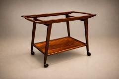 Geraldo de Barros for Unilabor Rosewood Bar Cart Brazil 1960s - 4801785