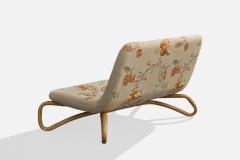 Gervasoni Udine Settee with Fabric Bamboo and Rattan Italy 1960s - 4766544