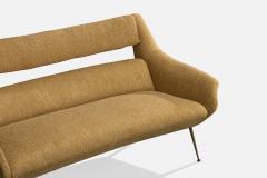 Gigi Radice Sofa with Fabric and Brass Italy 1950s - 4766579