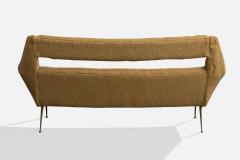 Gigi Radice Sofa with Fabric and Brass Italy 1950s - 4766583