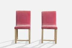 Gilbert Rohde Dining Chairs with Beech and Fabric United States 1940s - 4766592