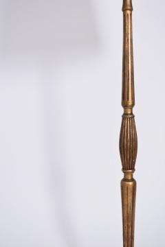 Gilded turned wood floor lamp 1930s  - 4539537