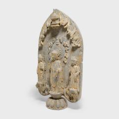 Gilt Limestone Stele of Maitreya Buddha - 4167707
