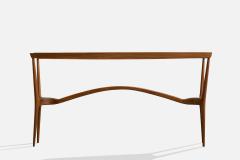 Giuseppe Scapinelli Console Table with Wood and Glass Brazil 1950s - 4766785