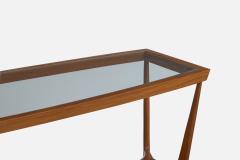 Giuseppe Scapinelli Console Table with Wood and Glass Brazil 1950s - 4766791