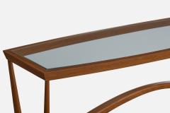 Giuseppe Scapinelli Console Table with Wood and Glass Brazil 1950s - 4766796