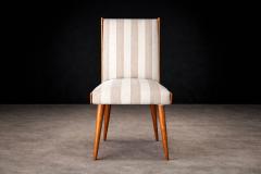 Giuseppe Scapinelli Eight Cavi na Fabric Dining Chairs by Giuseppe Scapinelli Brazil 1950s - 4802045