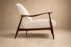Giuseppe Scapinelli Rosewood Ivory Boucl Sofa by Giuseppe Scapinelli Brazil 1950s - 4802194