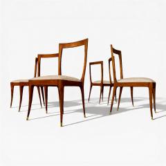Giuseppe Scapinelli Set of Six Dining Chairs in Caviuna Boucle by Giuseppe Scapinelli Lot 681B - 4624589