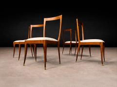 Giuseppe Scapinelli Set of Six Dining Chairs in Caviuna Boucle by Giuseppe Scapinelli Lot 681B - 4624592