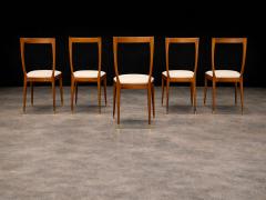 Giuseppe Scapinelli Set of Six Dining Chairs in Caviuna Boucle by Giuseppe Scapinelli Lot 681B - 4624594