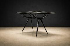 Giuseppe Scapinelli Side Table in Hardwood Glass Giuseppe Scapinelli 1950s - 4801983