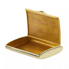 Gold Cigarette Case By The Firm E Burkhard Russia Saint Petersburg - 4781565