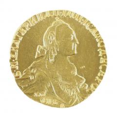 Gold Coin Of Catherine II 10 Rubles After The 1767 Model Mdp 1972  - 4781865
