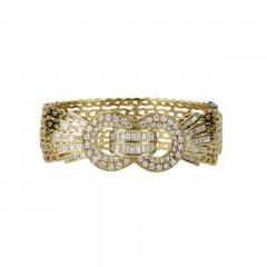 Gold Diamond Belt Bracelet 21st Century - 4779977