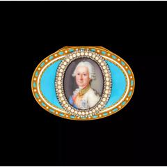 Gold Snuff Box With The Portrait Of Admiral Semyon Ivanovich Mordvinov  - 4781730