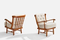 Goperts Lounge Chairs with Pine and Fabric Sweden 1950s - 4767074