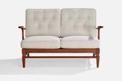 Goperts Mobler Sofa with Pine and Fabric Sweden 1940s - 4767086