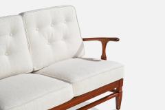 Goperts Mobler Sofa with Pine and Fabric Sweden 1940s - 4767090