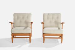 Goperts mobler Lounge Chairs with Pine and Fabric Sweden 1940s - 4767092