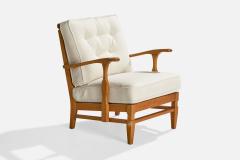 Goperts mobler Lounge Chairs with Pine and Fabric Sweden 1940s - 4767100