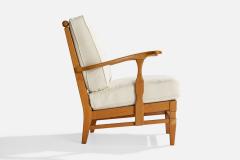 Goperts mobler Lounge Chairs with Pine and Fabric Sweden 1940s - 4767102