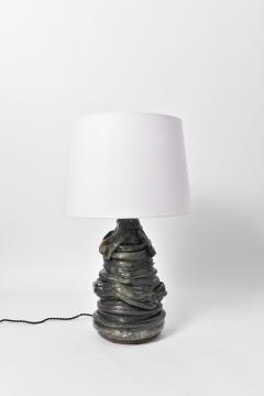 Green and black ceramic lamp Helder  - 4539952