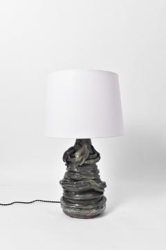 Green and black ceramic lamp Helder  - 4539957