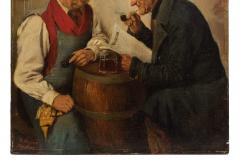 HEDWIG OEHRING Painting of Men Conversing by Hedwig Oehring German 1855 1907  - 4458266