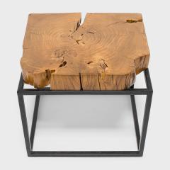 Hana Raw Timber Side Table - 4180262