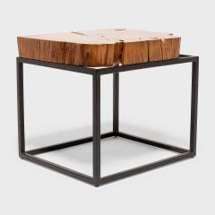 Hana Raw Timber Side Table - 4180265