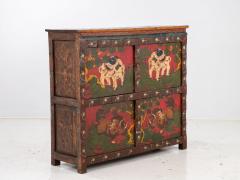 Hand Painted Tibetan Cabinet Early 20th Century - 2968959